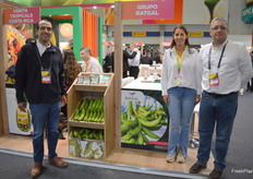 Saul Carrera, Alexandra Arango and Roger Fallas from Grupo Batgal, the largest producer of plantain in Costa Rica.